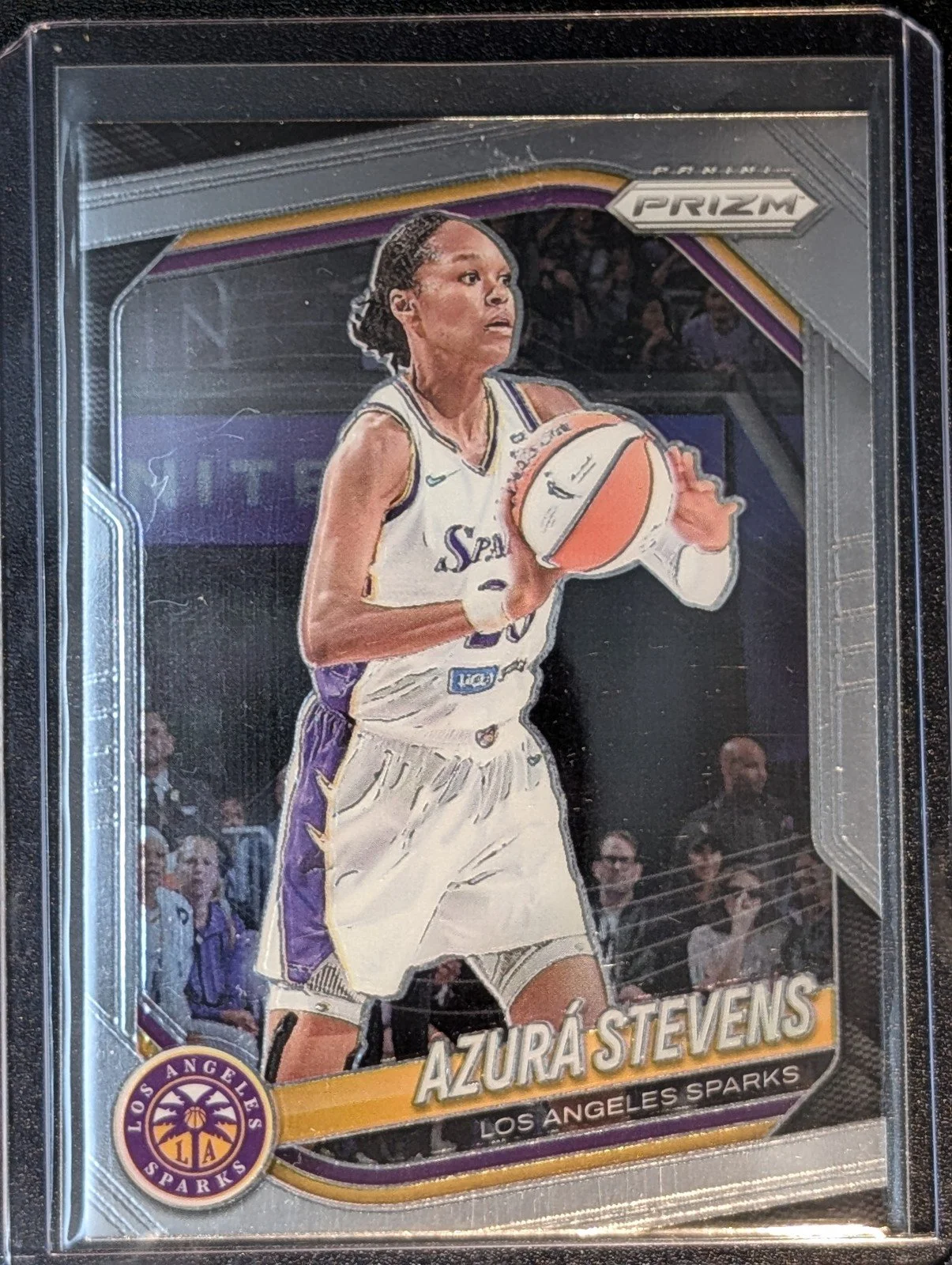 Front of 2025 Panini Prizm WNBA #64 Azura Stevens