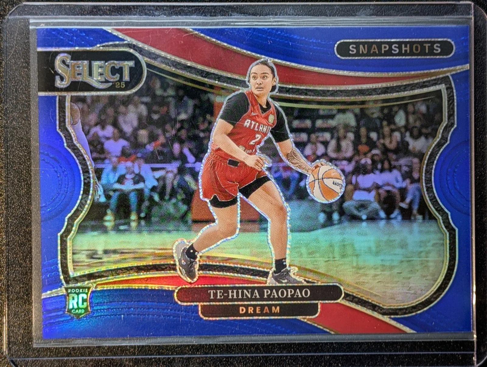 Front of 2025 Panini Select WNBA #3 Te-Hina Paopao Select Snapshots /49
