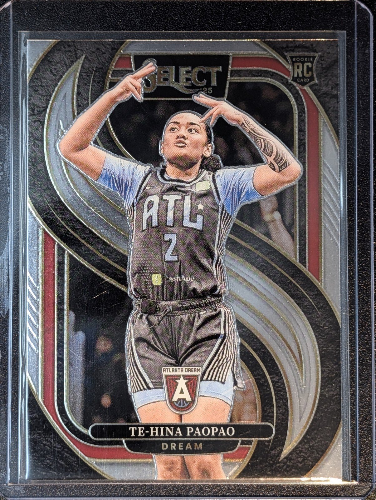 Front of 2025 Panini Select WNBA #124 Te-Hina Paopao RC