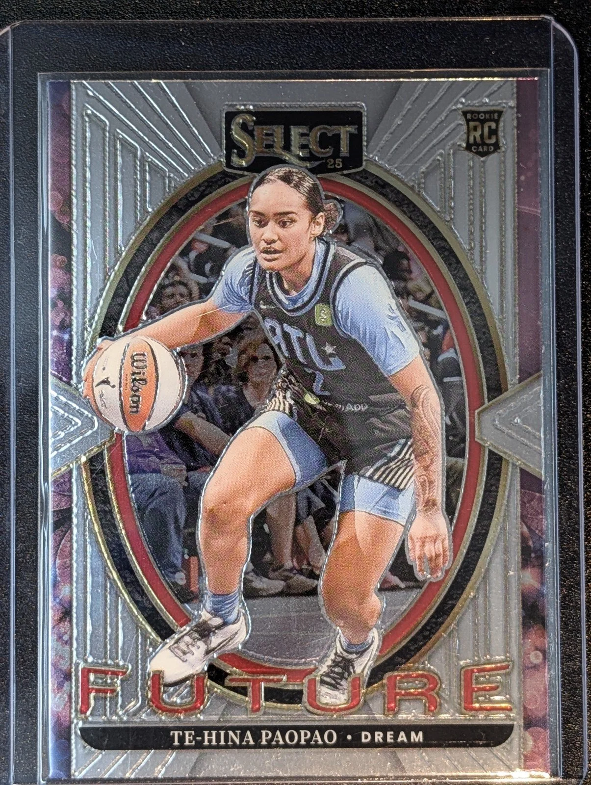 Front of 2025 Panini Select WNBA #14 Te-Hina Paopao Select Future RC