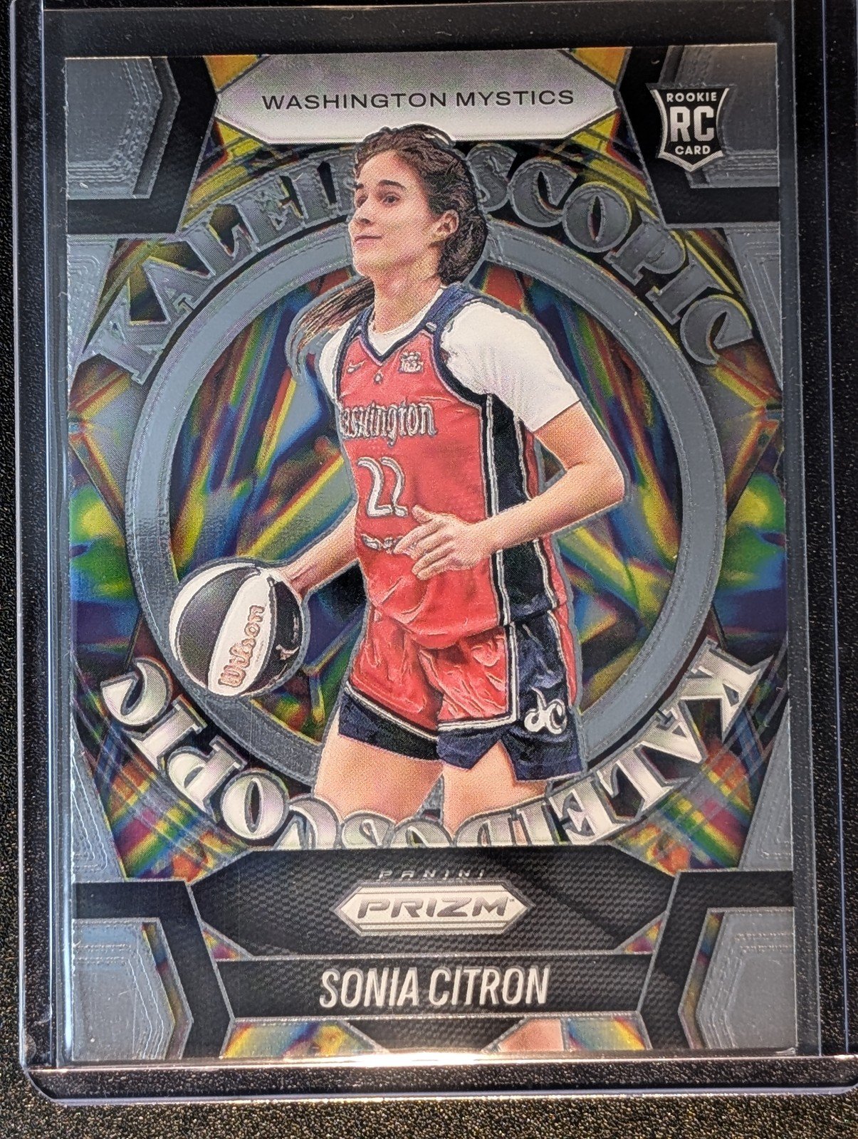 Front of 2025 Panini Prizm WNBA #13 Sonia Citron Kaleidoscopic RC
