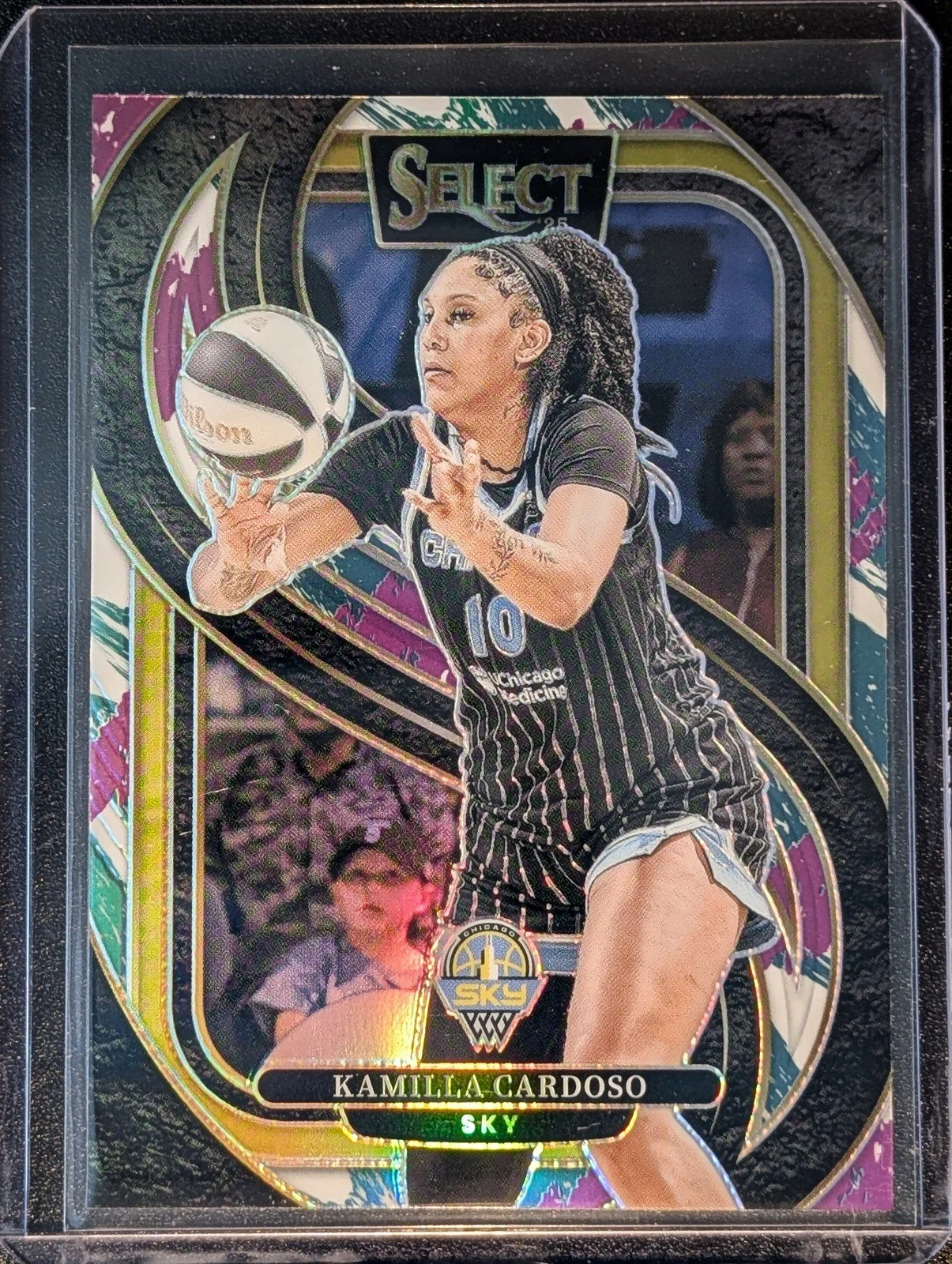 Front of 2025 Panini Select WNBA #180 Kamilla Cardoso Jazz