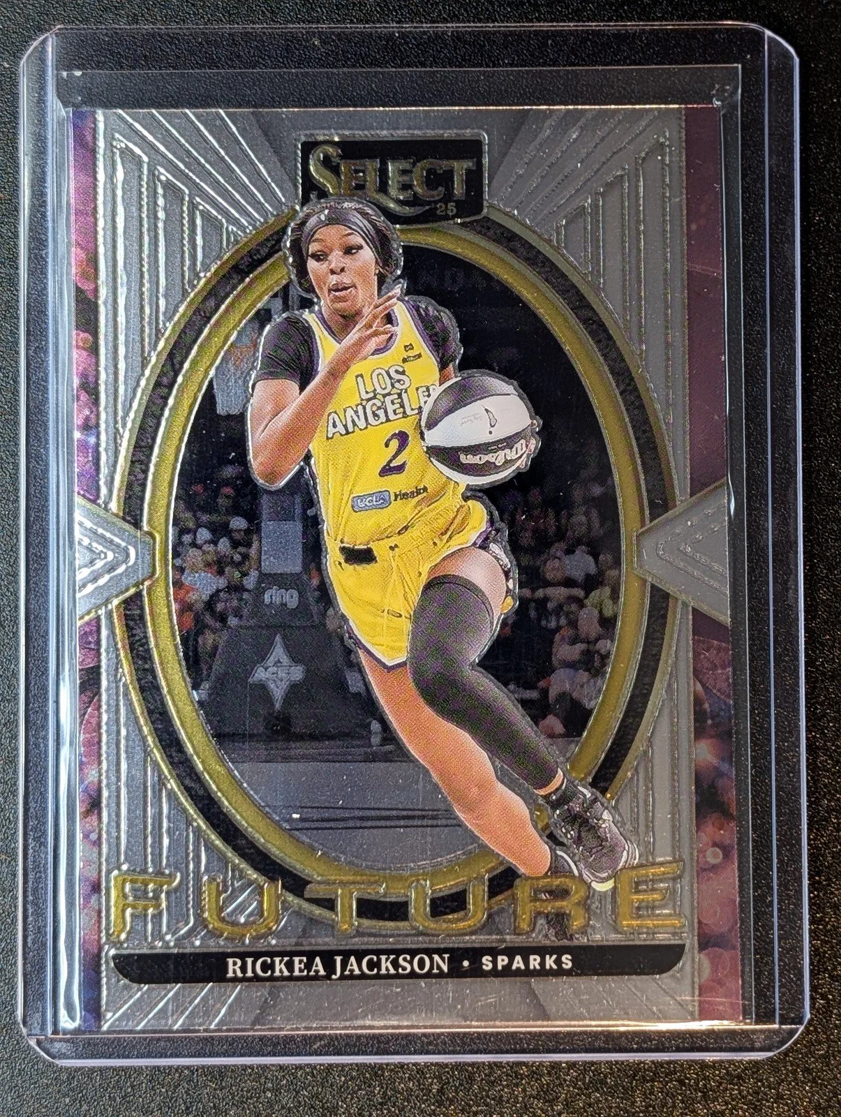 Front of 2025 Panini Select WNBA #16 Rickea Jackson Select Future