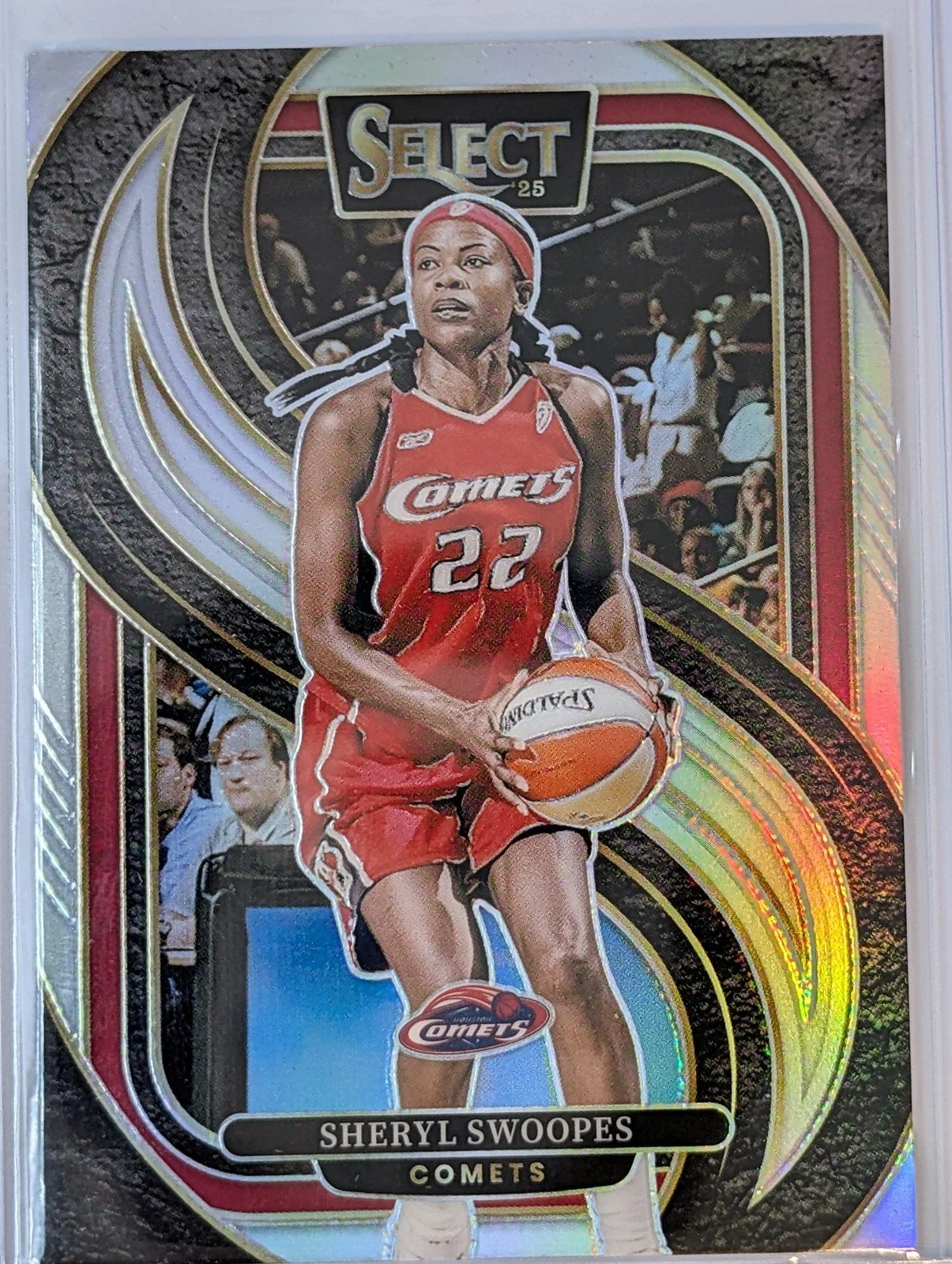 Front of 2025 Panini Select WNBA #106 Sheryl Swoopes Silver Prizms