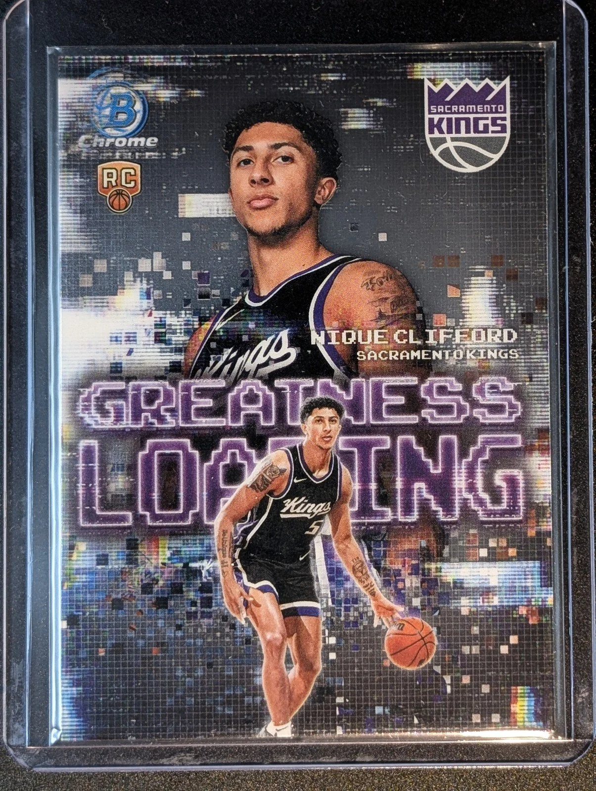 Front of 2025-26 Bowman #GL-24 Nique Clifford Greatness Loading