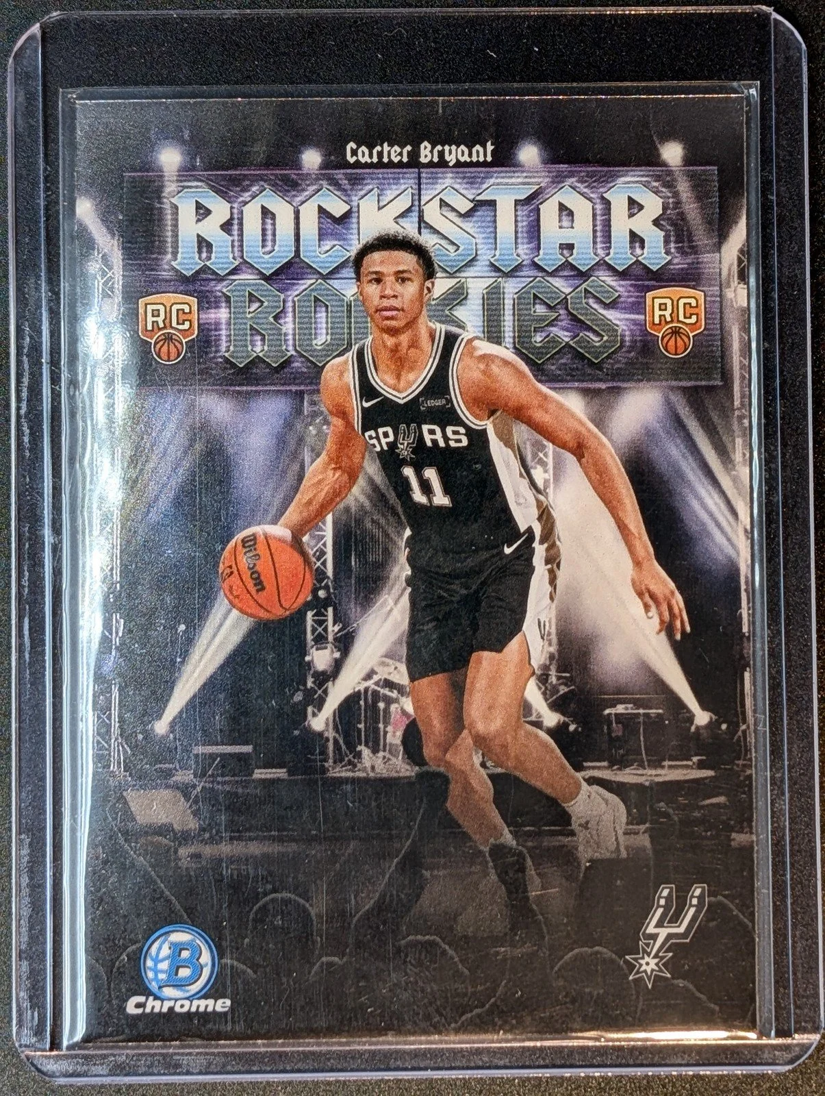 Front of 2025-26 Bowman #RR-14 Carter Bryant Rockstar Rookies