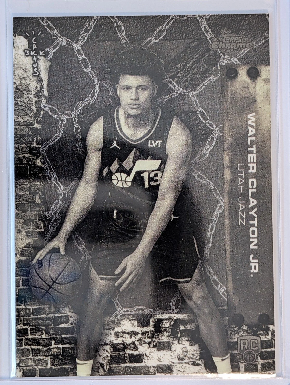 Front of 2025-26 Topps Chrome Cactus Jack #78 Walter Clayton Jr.