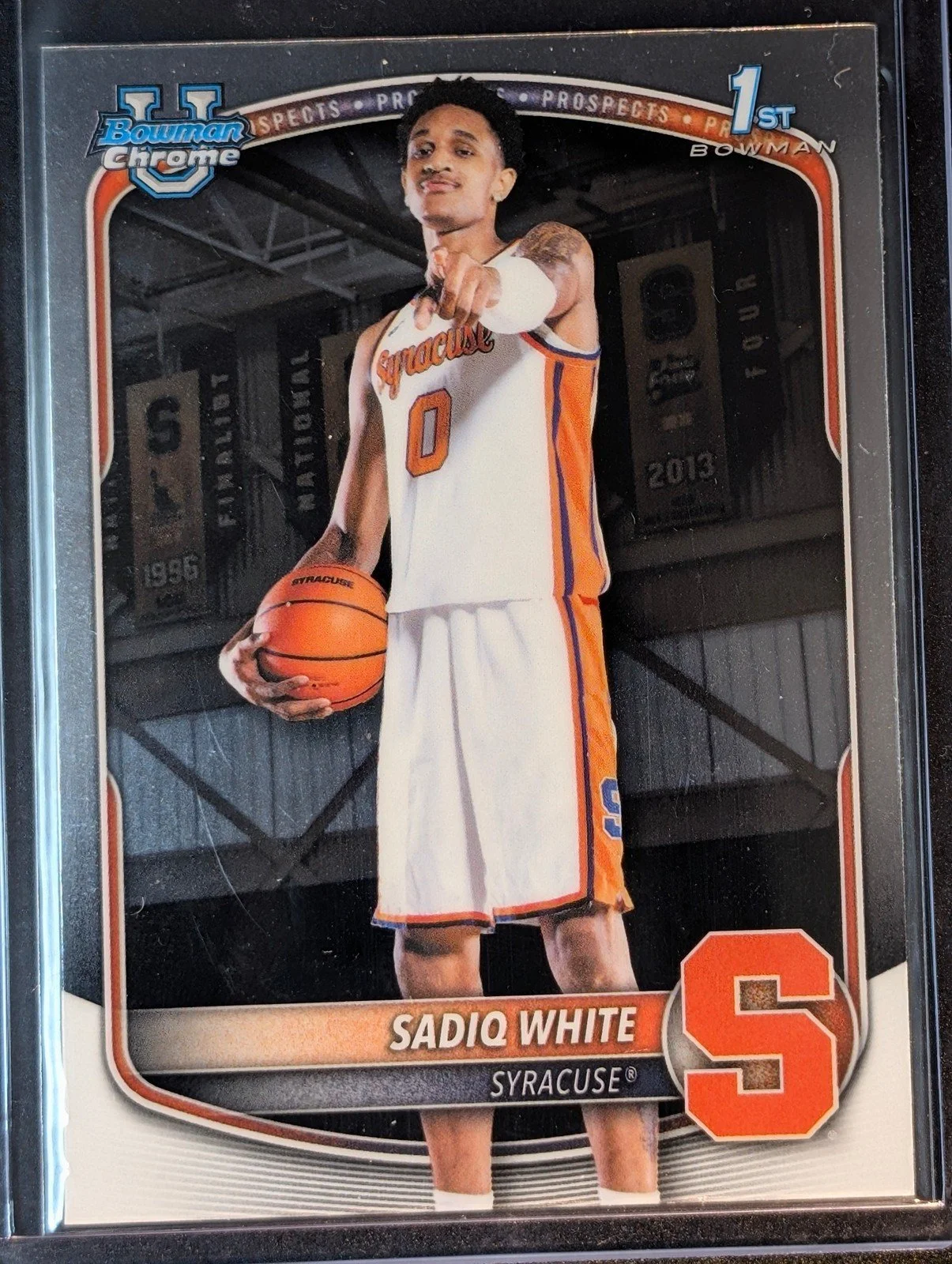 Front of 2025-26 Bowman #BCP-41 Sadiq White Jr. Chrome Prospects