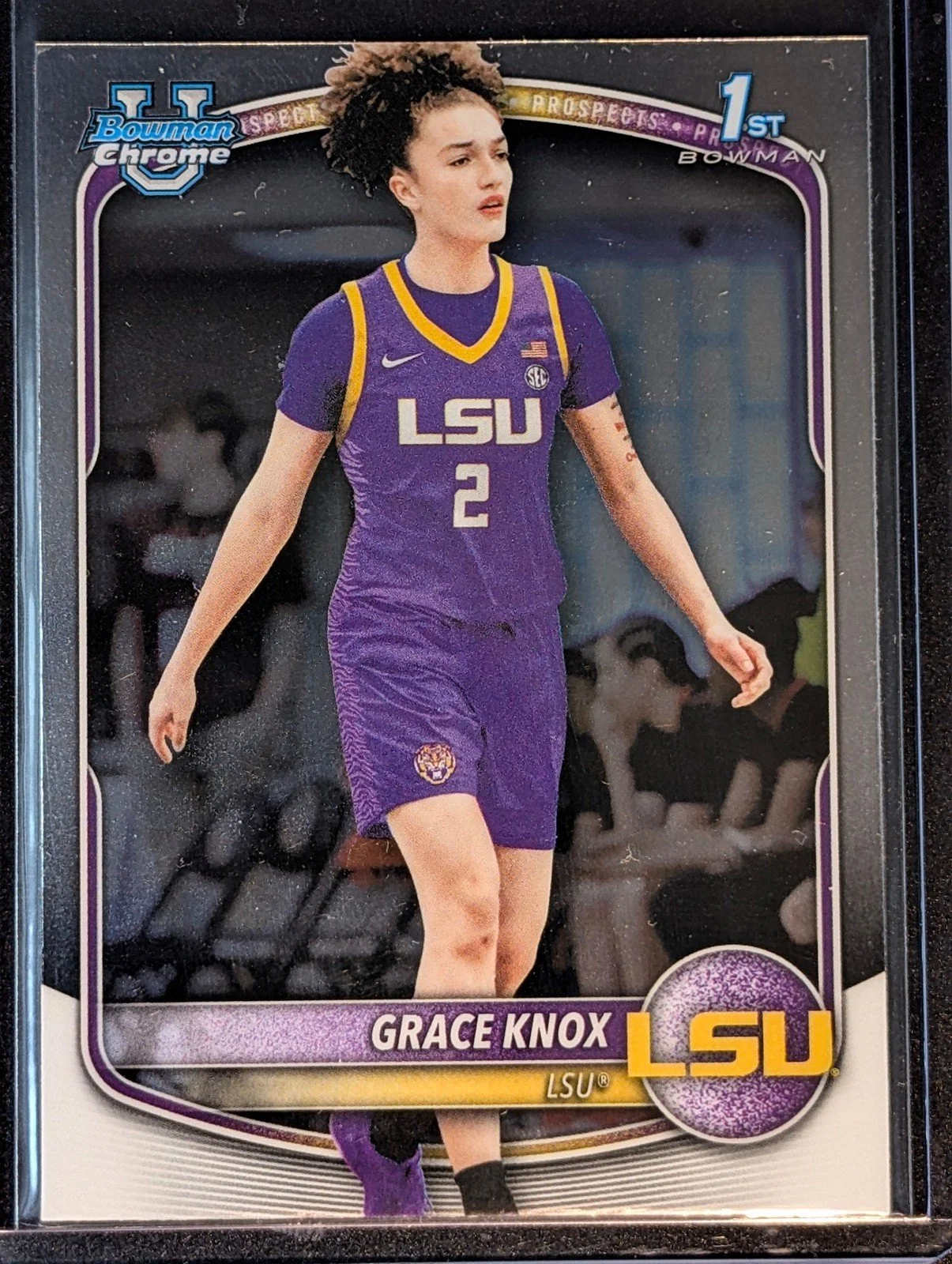 Front of 2025-26 Bowman #BCP-48 Grace Knox Chrome Prospects