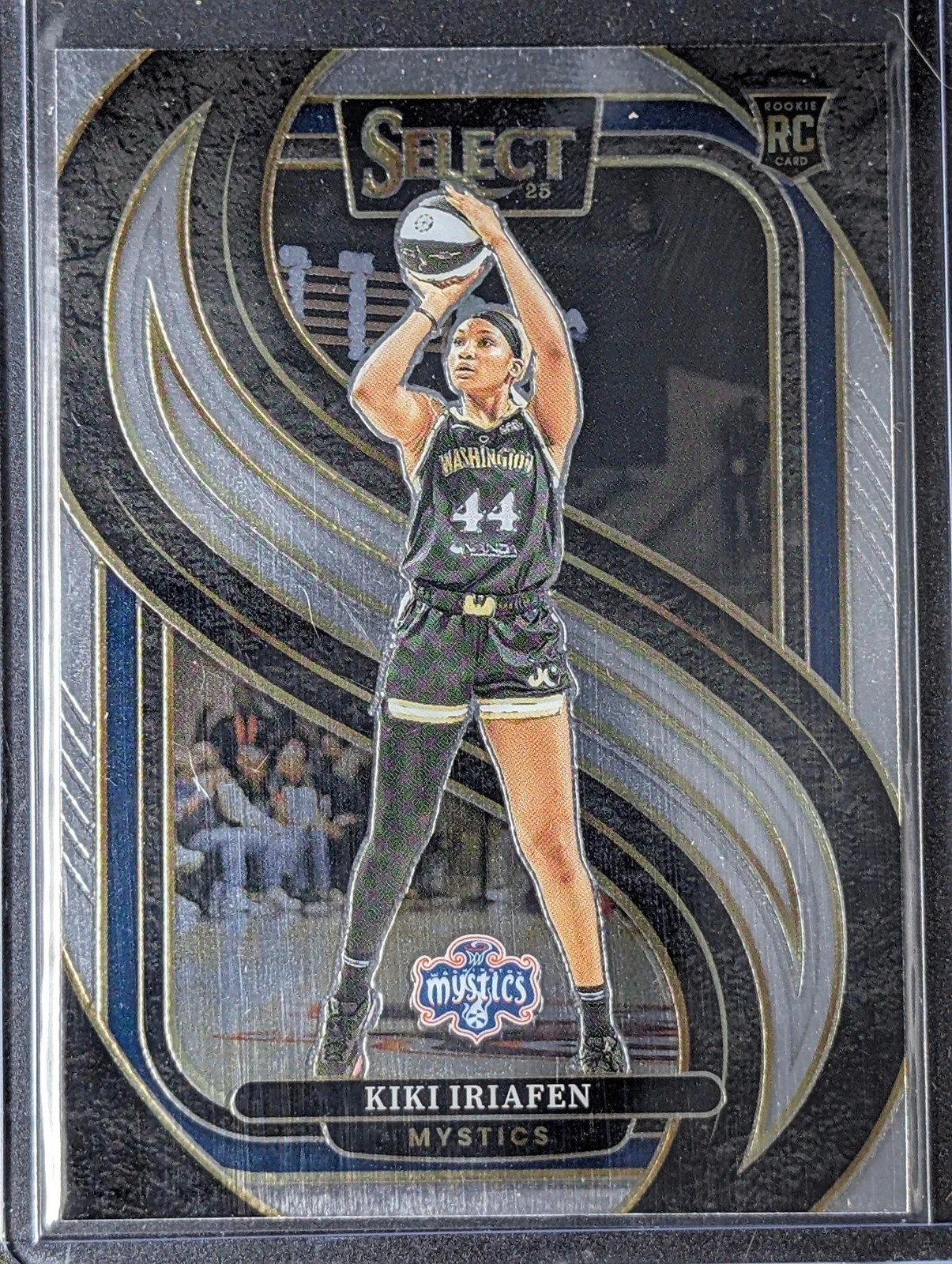 Front of 2025 Panini Select WNBA #102 Kiki Iriafen