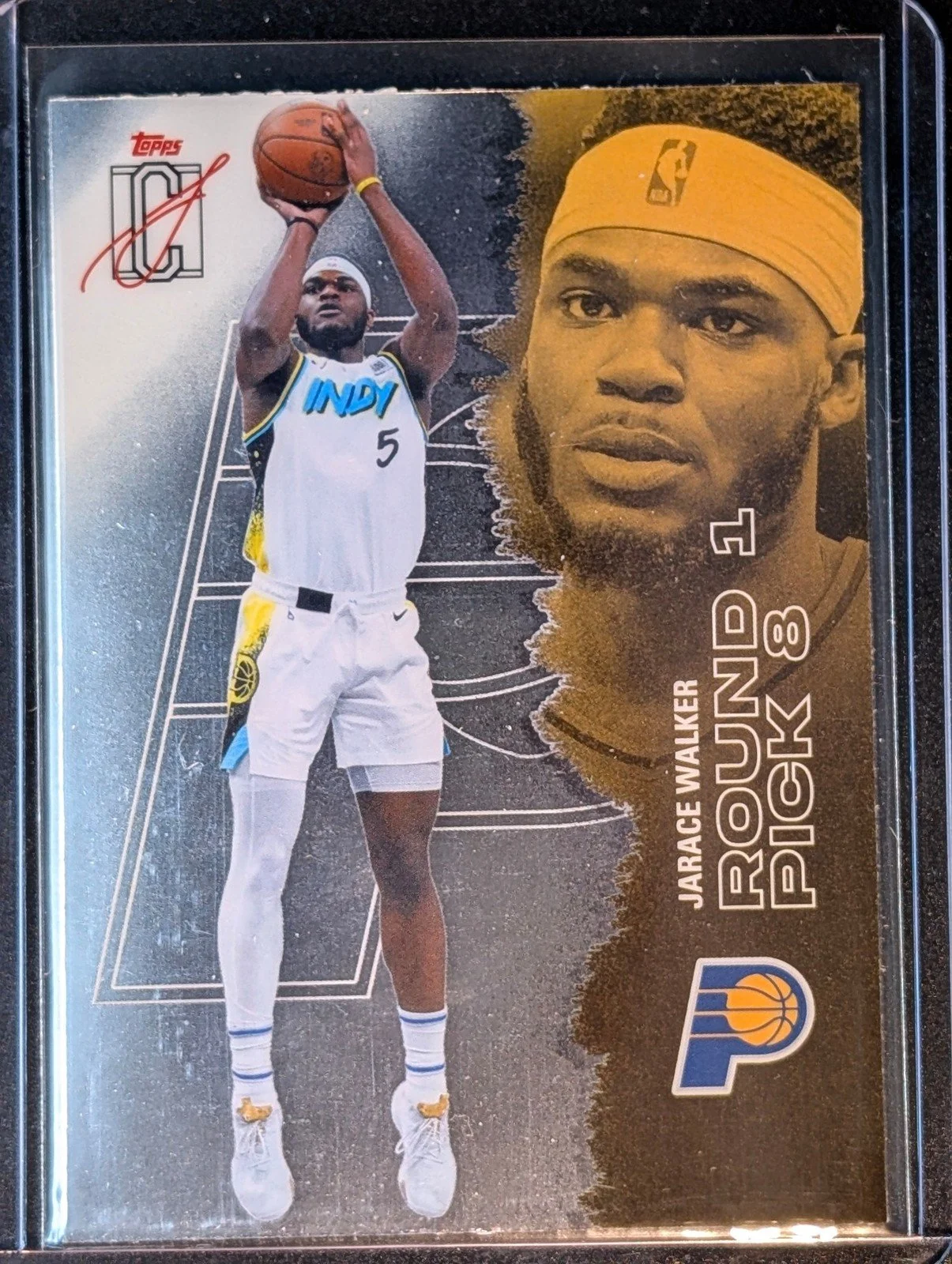 Front of 2025-26 Topps Signature Class #4 Jarace Walker Chrome