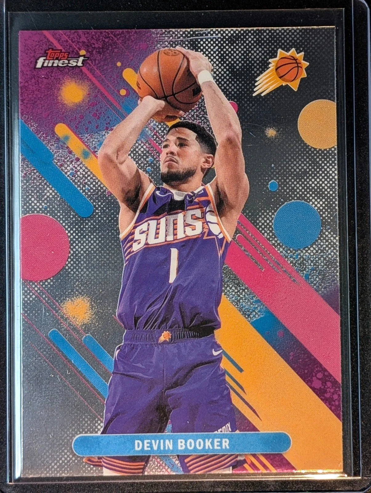 Front of 2025-26 Finest #82 Devin Booker