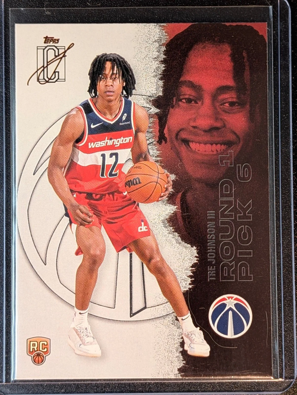 Front of 2025-26 Topps Signature Class #149 Tre Johnson III