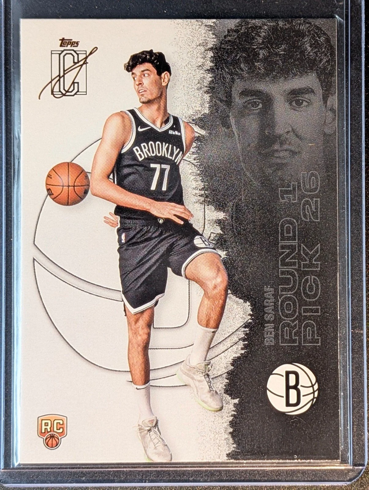 Front of 2025-26 Topps Signature Class #122 Ben Saraf
