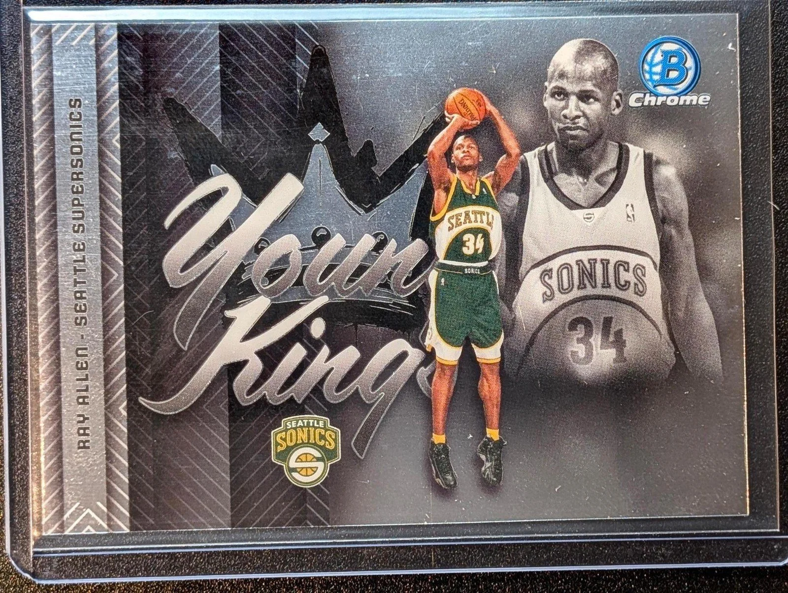 Front of 2025-26 Bowman #YK-25 Ray Allen Young Kings