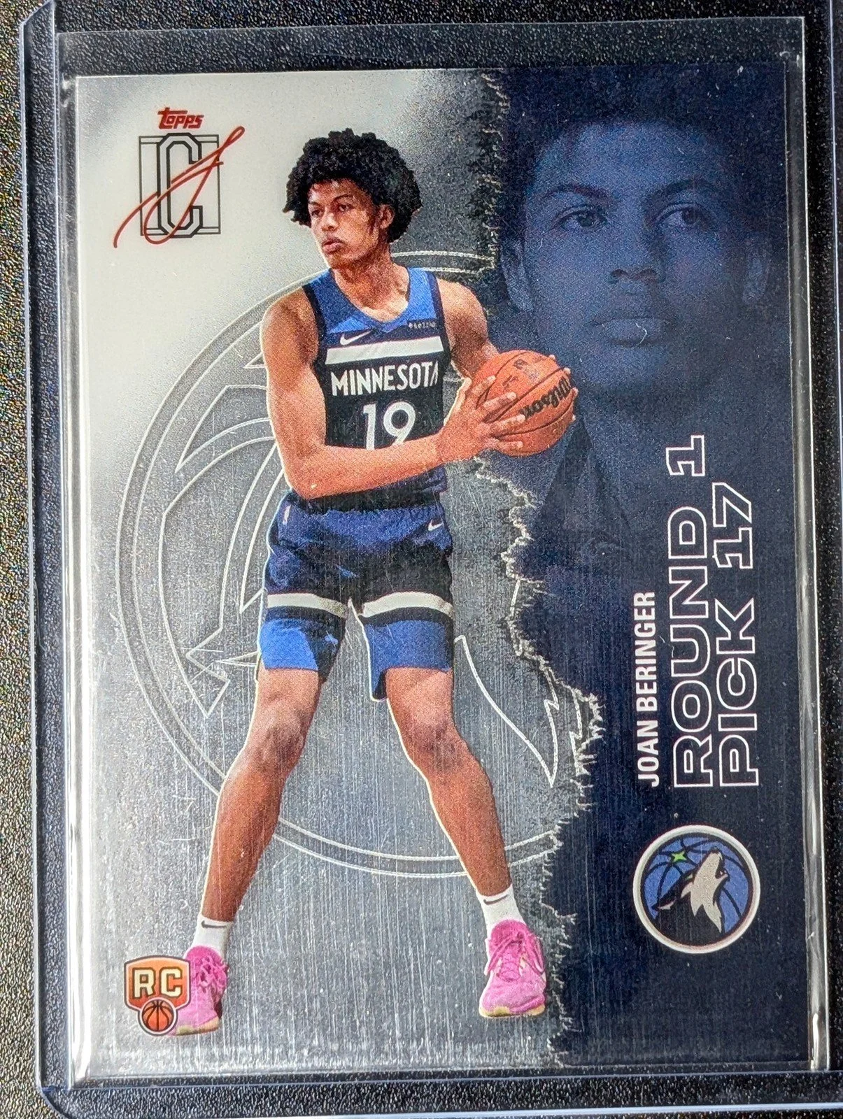 Front of 2025-26 Topps Signature Class #113 Joan Beringer Chrome