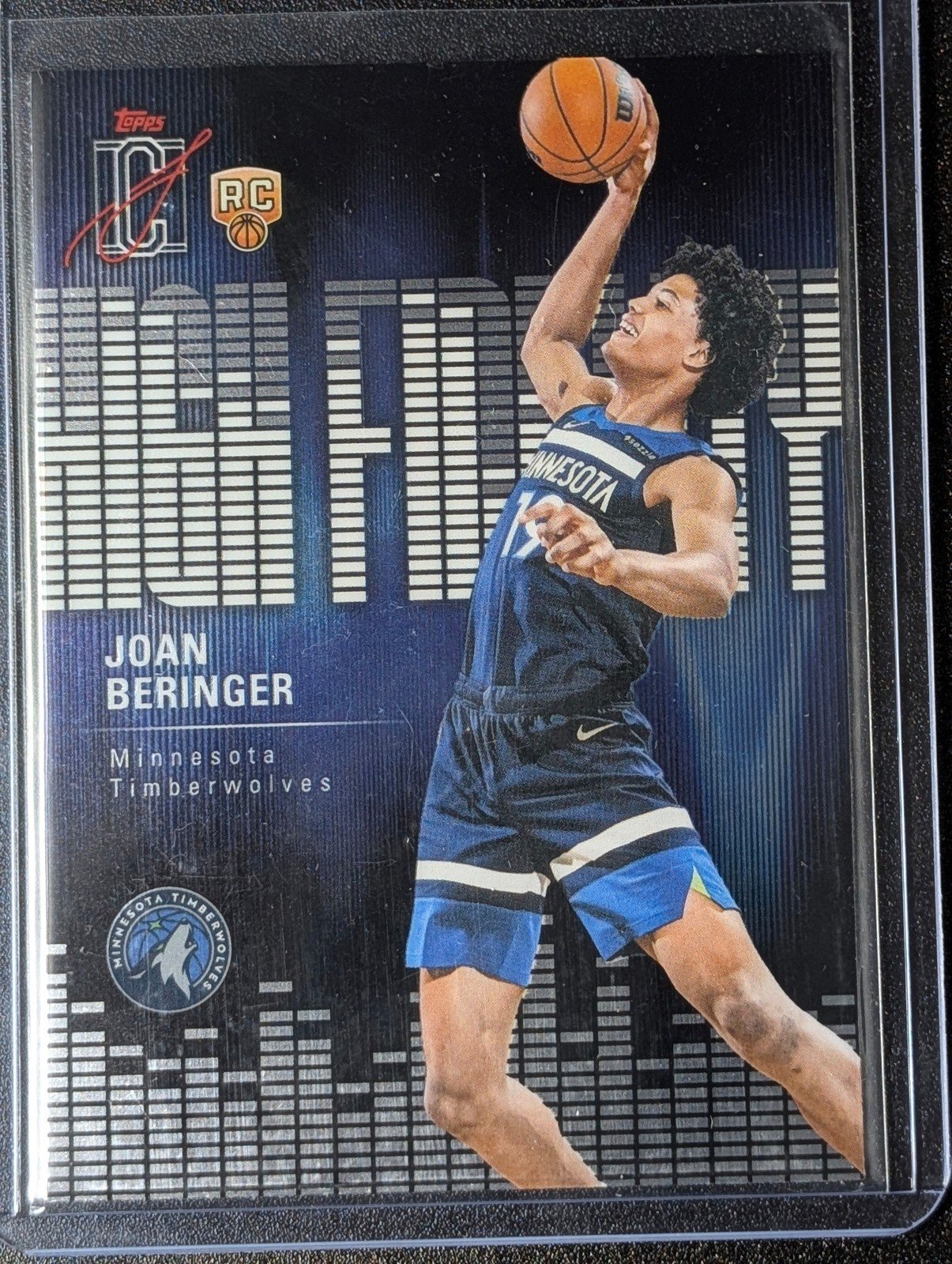 Front of 2025-26 Topps Signature Class #HF-17 Joan Beringer High Fidelity