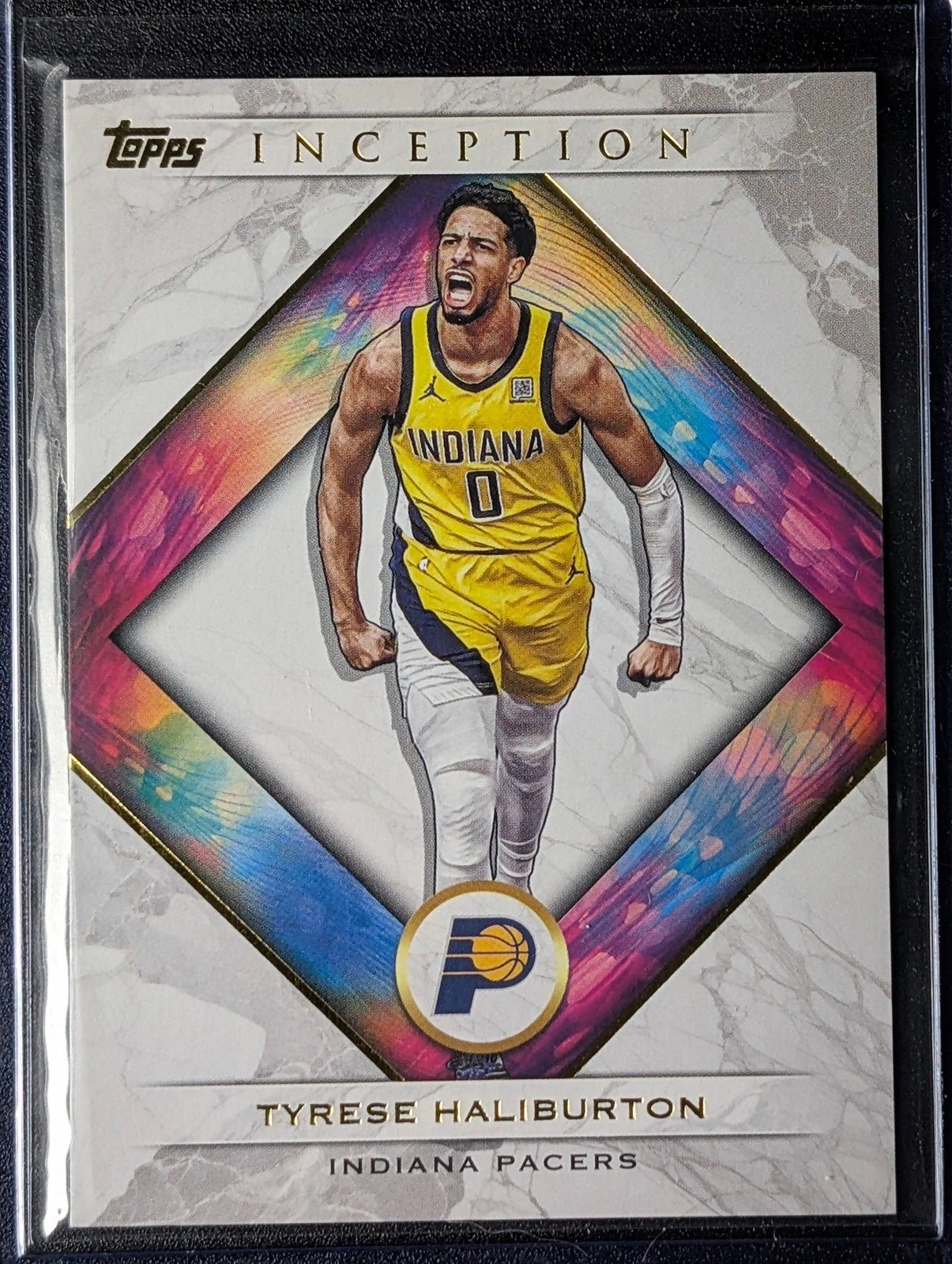 Front of 2025-26 Topps Inception #25 Tyrese Haliburton