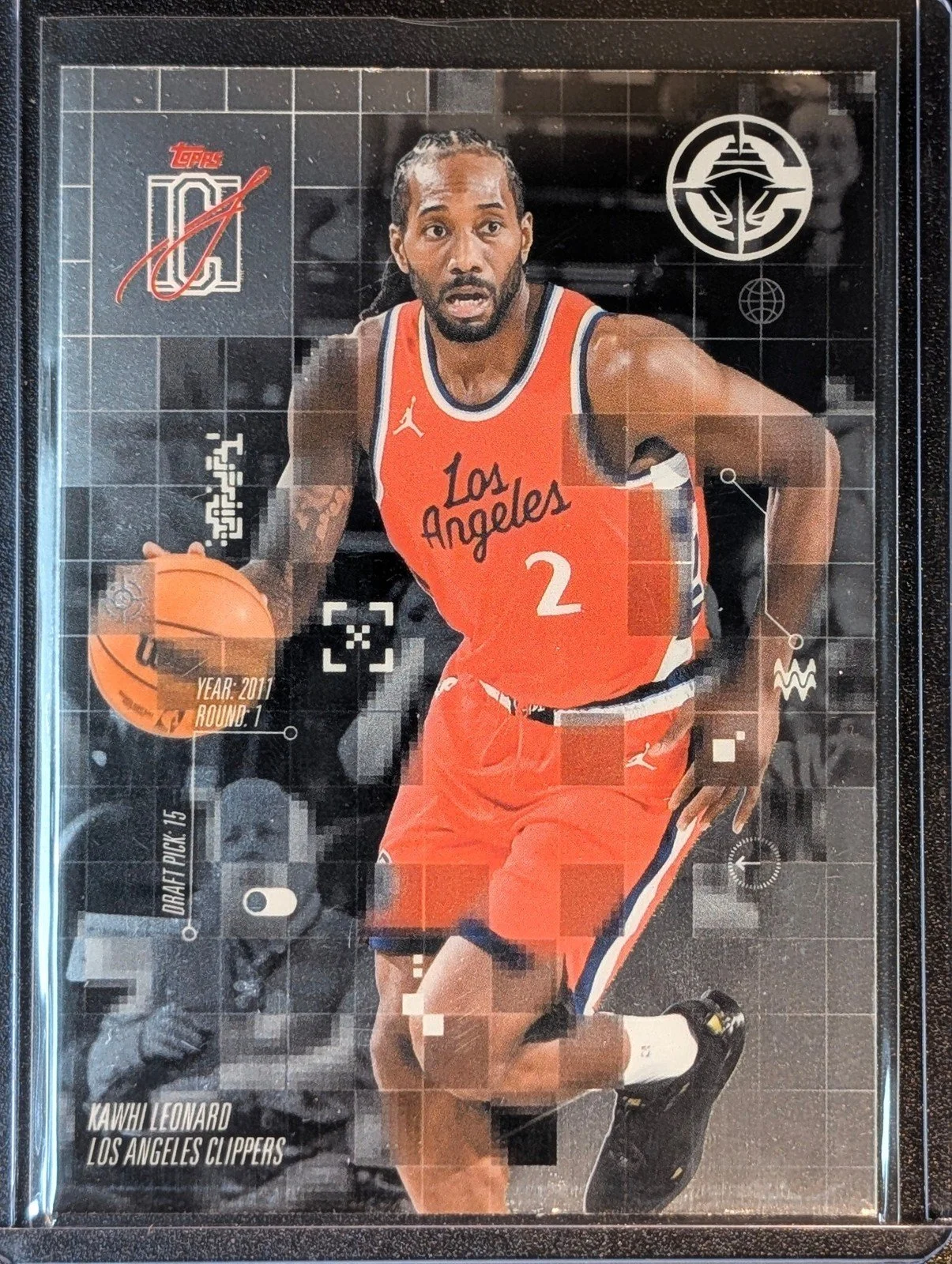 Front of 2025-26 Topps Signature Class #AF-16 Kawhi Leonard After Image