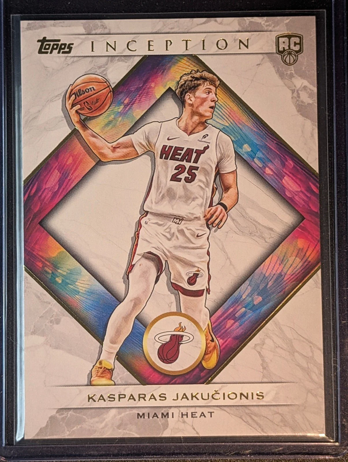 Front of 2025-26 Topps Inception #10 Kasparas Jakučionis jakucionis