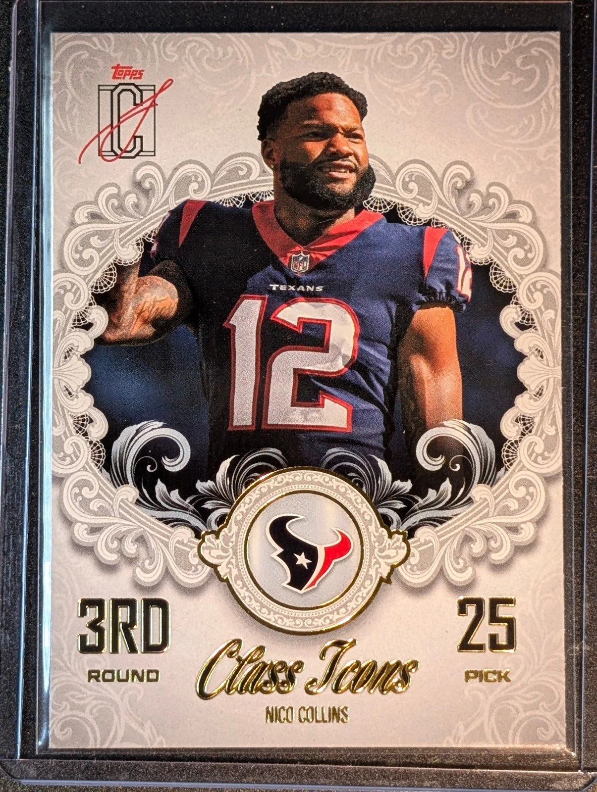 Front of 2025 Topps Signature Class #CI-9 Nico Collins Class Icons