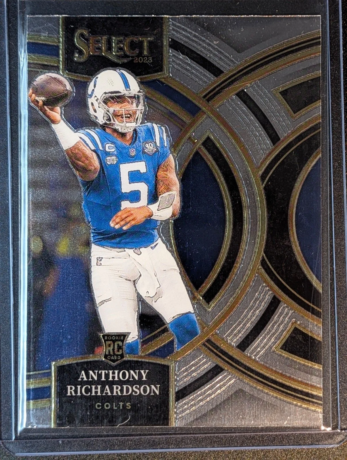 Front of 2023 Panini Select #117 Anthony Richardson Rookie