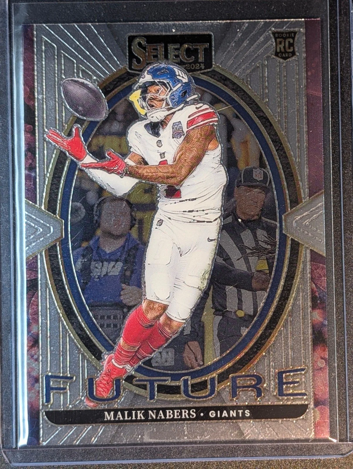 Back of 2024 Panini Select #2 Malik Nabers Select Future Rookie