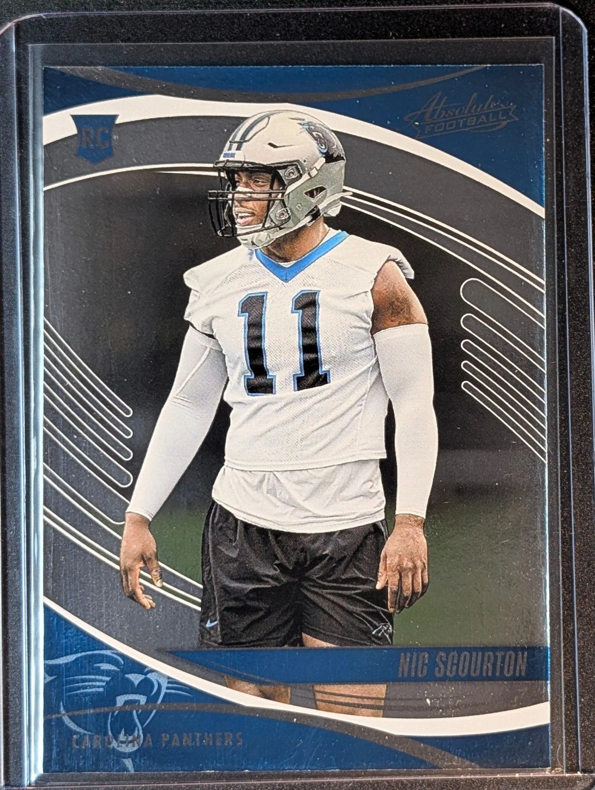 Front of 2025 Panini Absolute #162 Nic Scourton Rookie