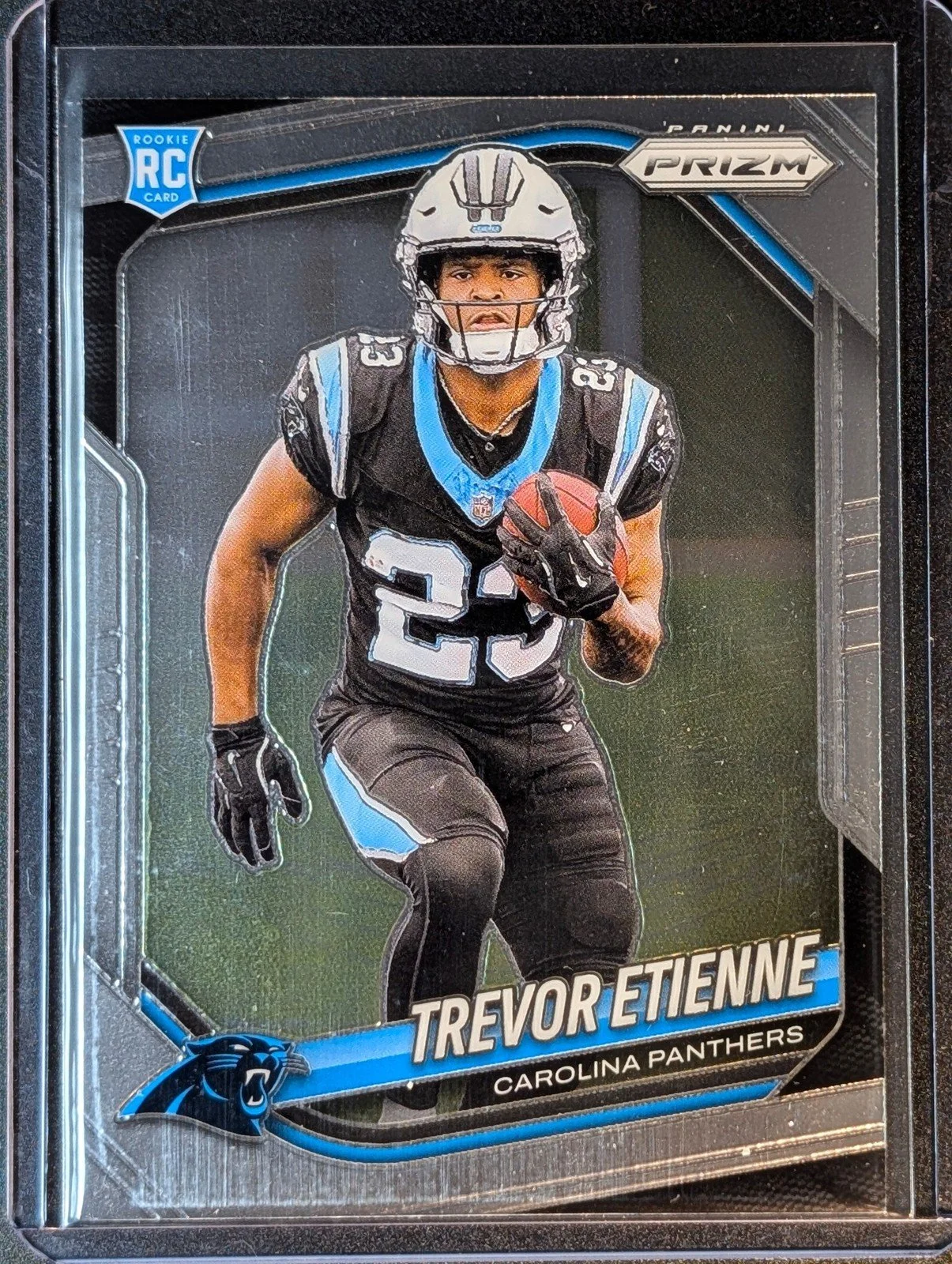 Front of 2025 Panini Prizm #345 Trevor Etienne Rookie