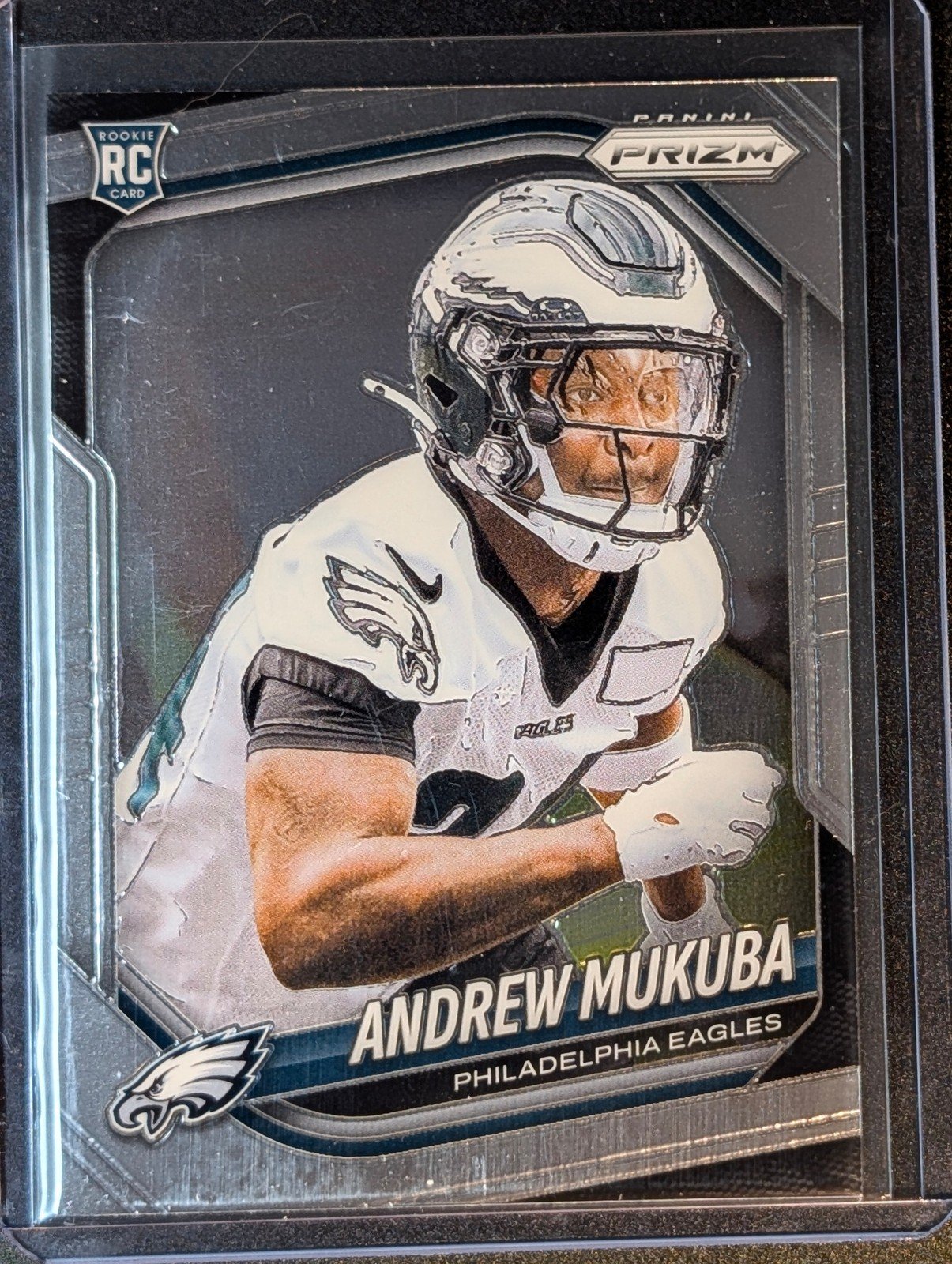 Front of 2025 Panini Prizm #330 Andrew Mukuba Rookie