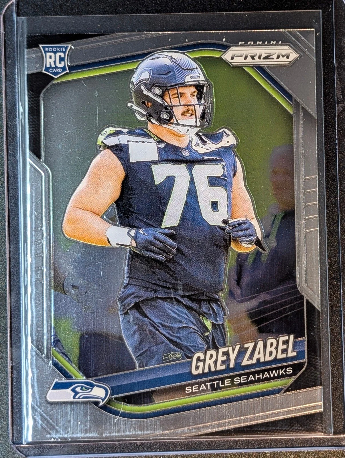 Front of 2025 Panini Prizm #387 Grey Zabel