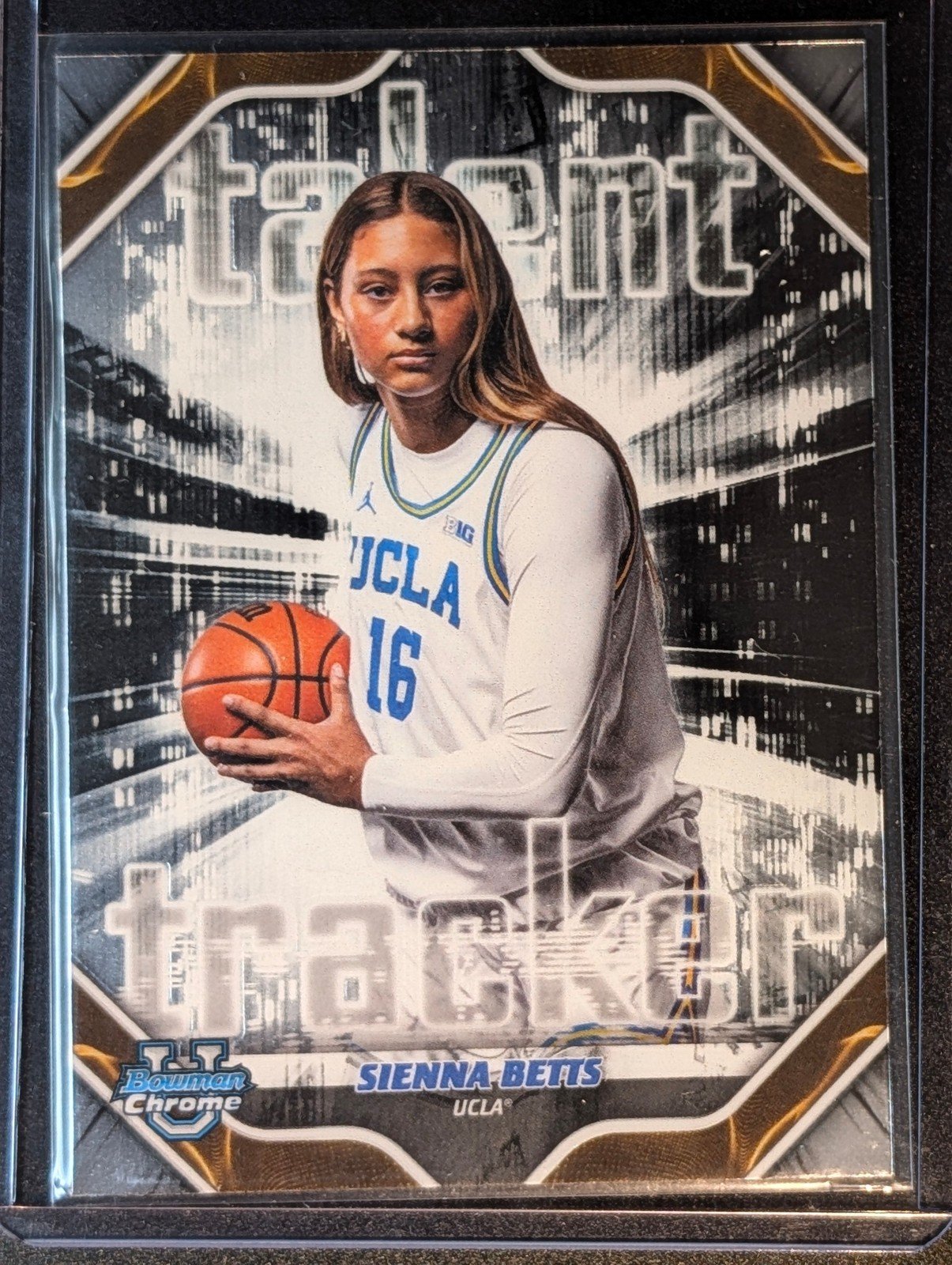 Front of 2025-26 Bowman #TT-6 Sienna Betts Talent Tracker