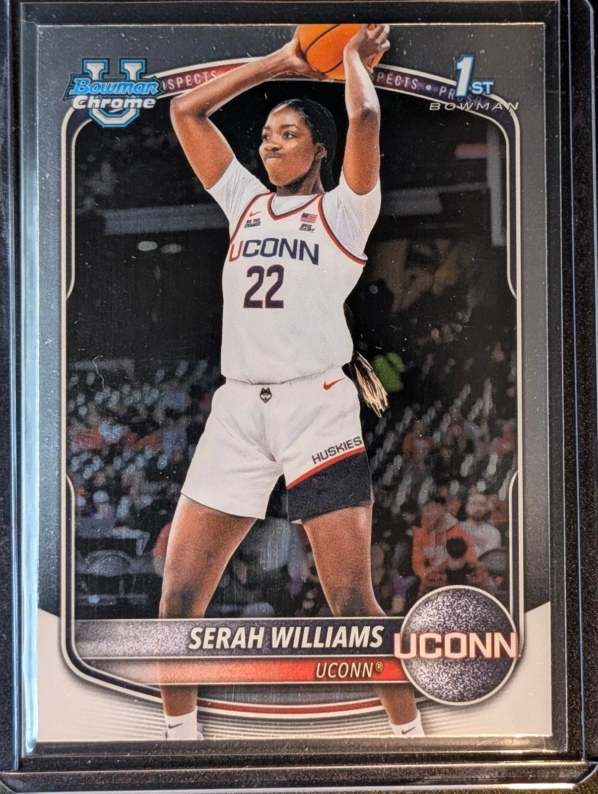 Front of 2025-26 Bowman #BCP-31 Serah Williams Chrome Prospects