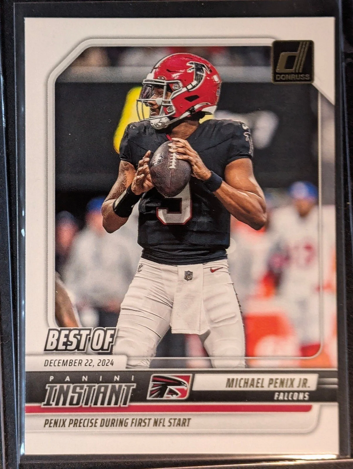 Front of 2025 Donruss #INS-MPJ Michael Penix Jr. Best of Instant