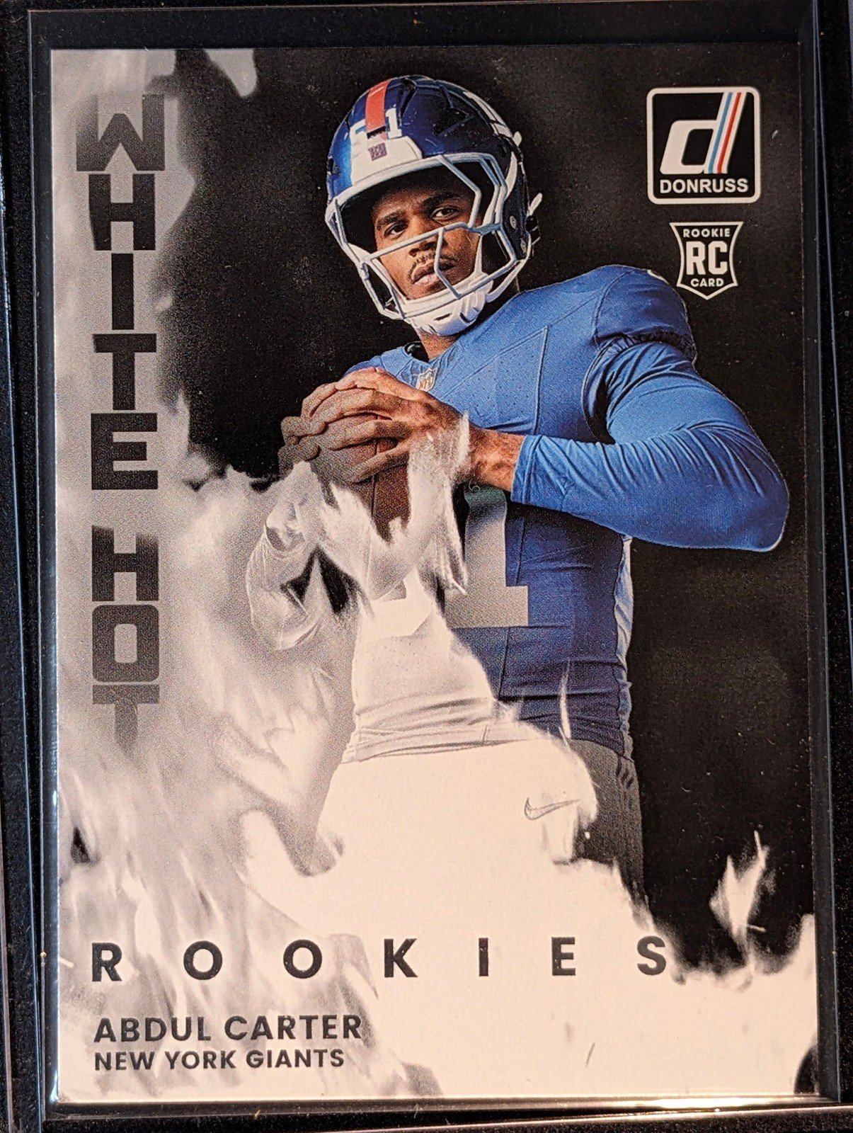 Front of 2025 Donruss #WHR-ALC Abdul Carter White Hot Rookies
