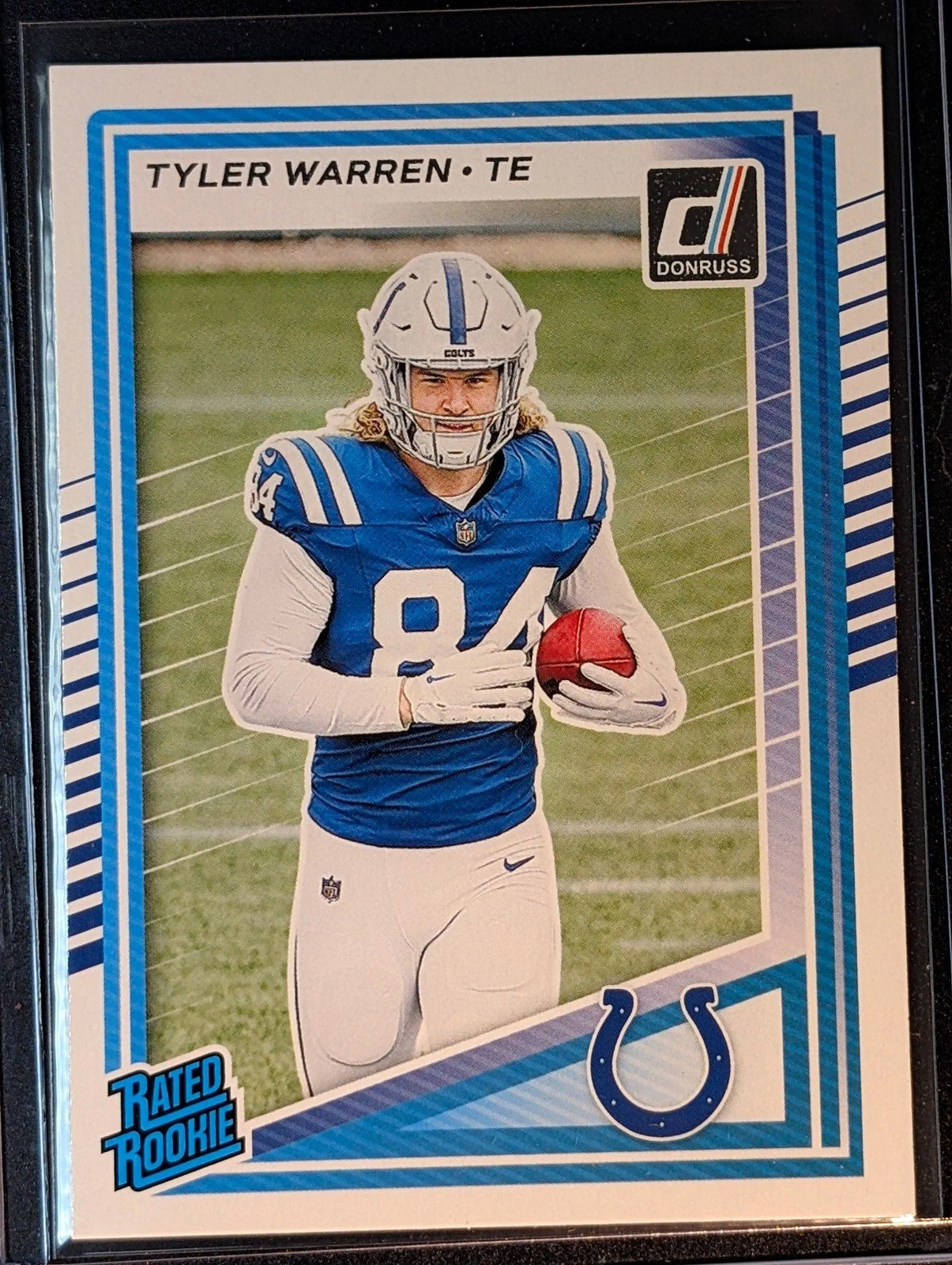 Front of 2025 Donruss #337 Tyler Warren Rated Rookie