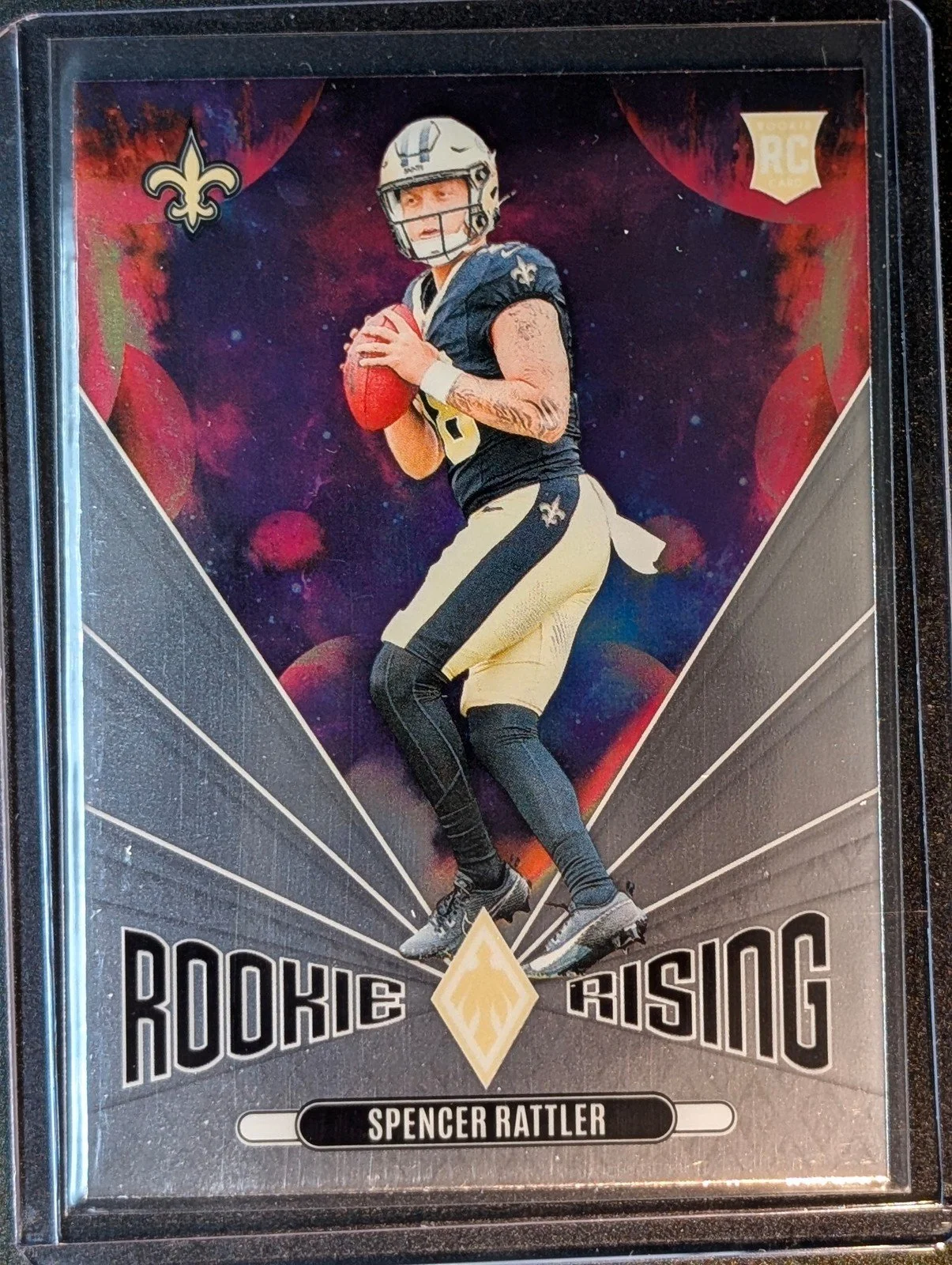 Front of 2024 Panini Phoenix #RR-SRR Spencer Rattler Rookie Rising