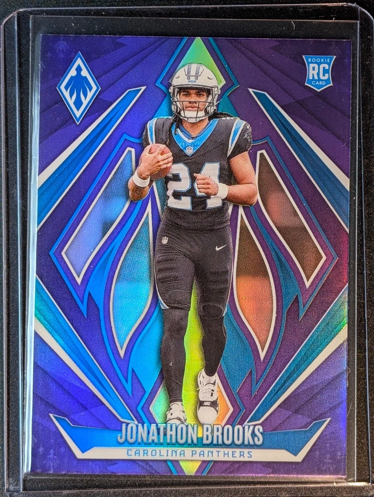 Front of 2024 Panini Phoenix #208 Jonathon Brooks Purple Hyper