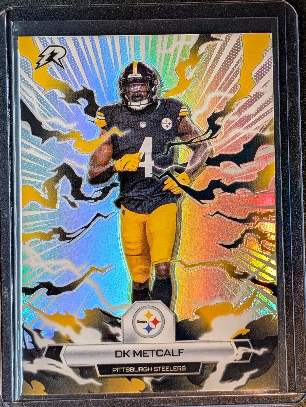 Front of 2025 Topps Resurgence #84 DK Metcalf Refractor