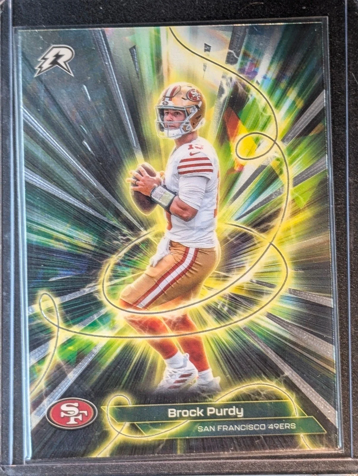 Front of 2025 Topps Resurgence #C-15 Brock Purdy Conductors
