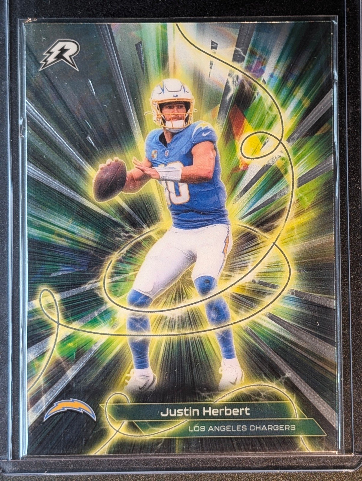 Front of 2025 Topps Resurgence #C-7 Justin Herbert Conductors