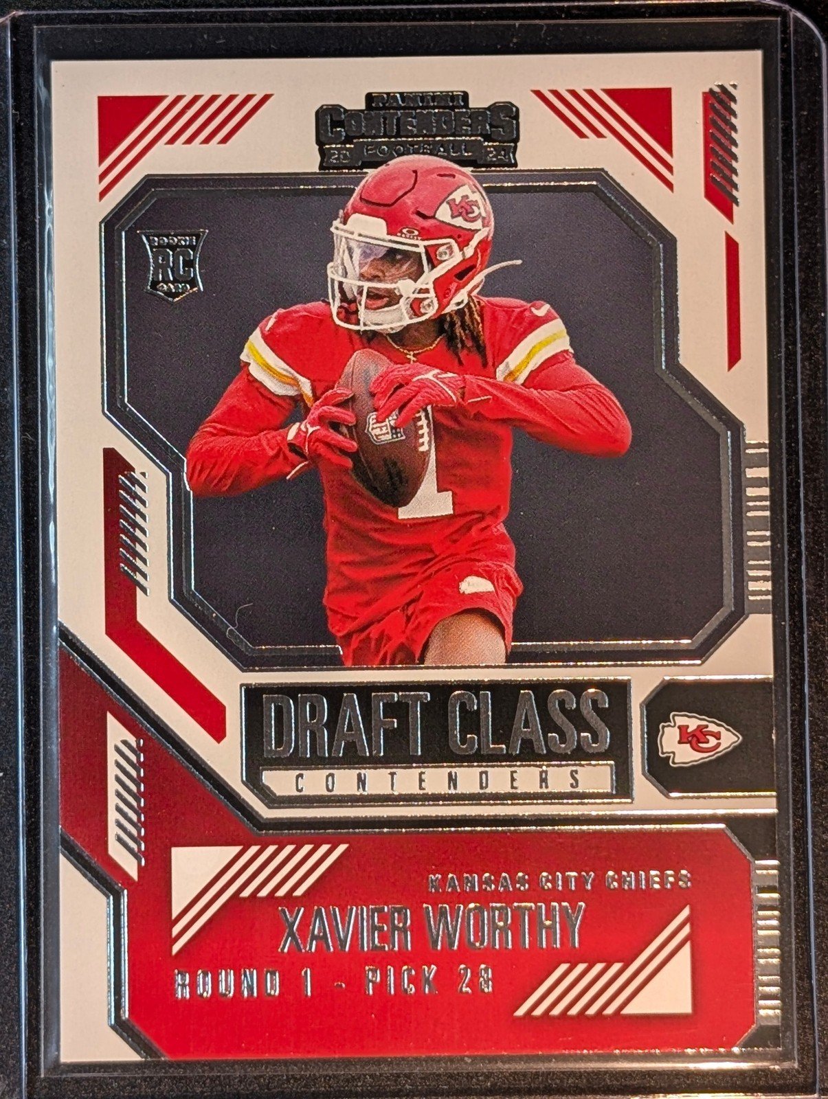 Front of 2024 Panini Contenders #6 Xavier Worthy Draft Class Contenders Rookie