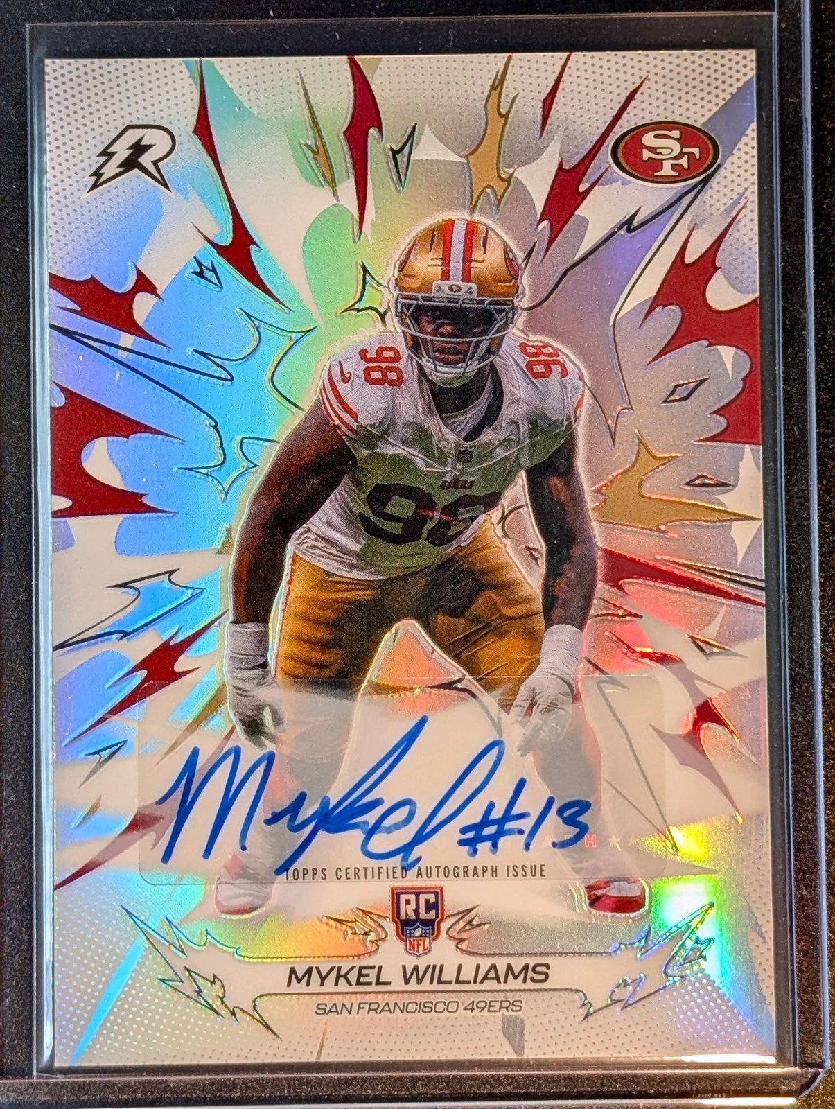 Front of 2025 Topps Resurgence #184 Mykel Williams Signatures