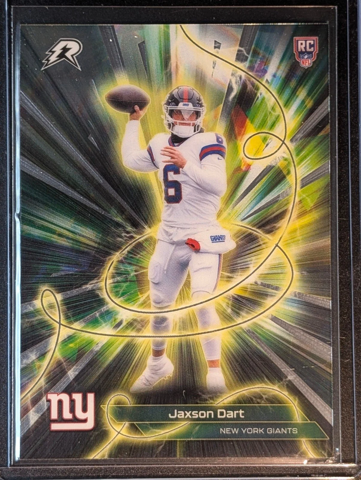 Front of 2025 Topps Resurgence #C-13 Jaxson Dart Conductors Rookie