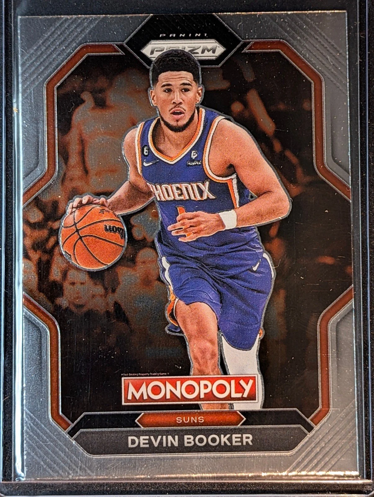 Front of 2022-23 Panini Prizm Monopoly #PS10 Devin Booker