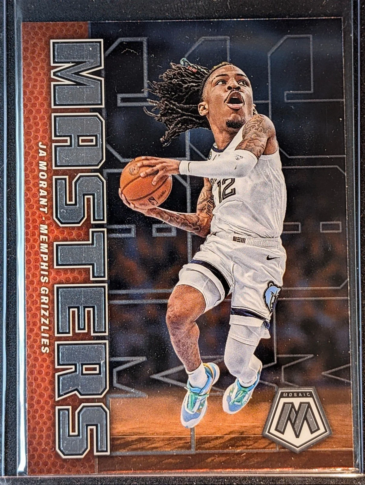 Front of 2022-23 Panini Mosaic #6 Ja Morant Jam Masters