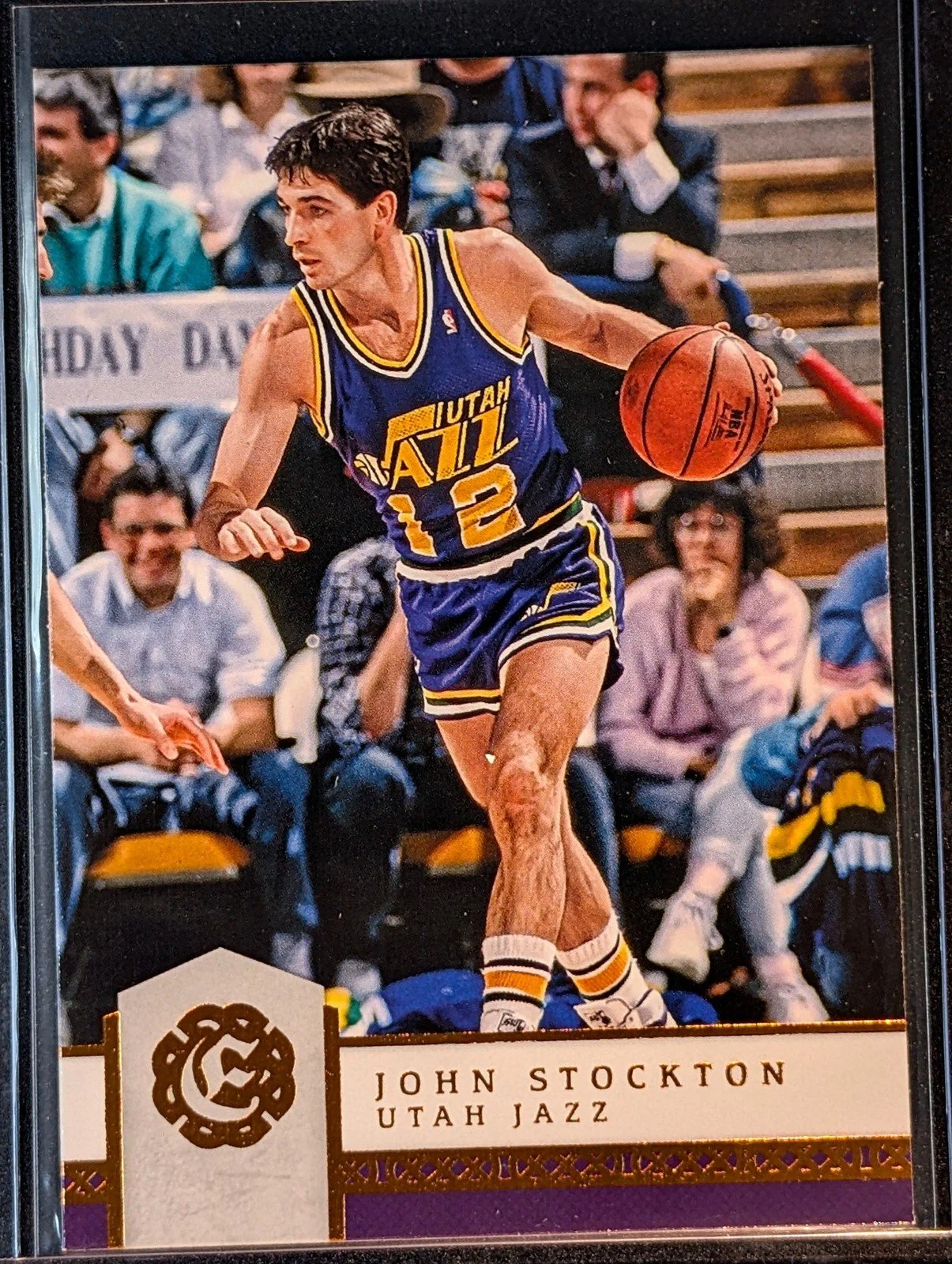 Front of 2016-17 Panini Excalibur #194 John Stockton