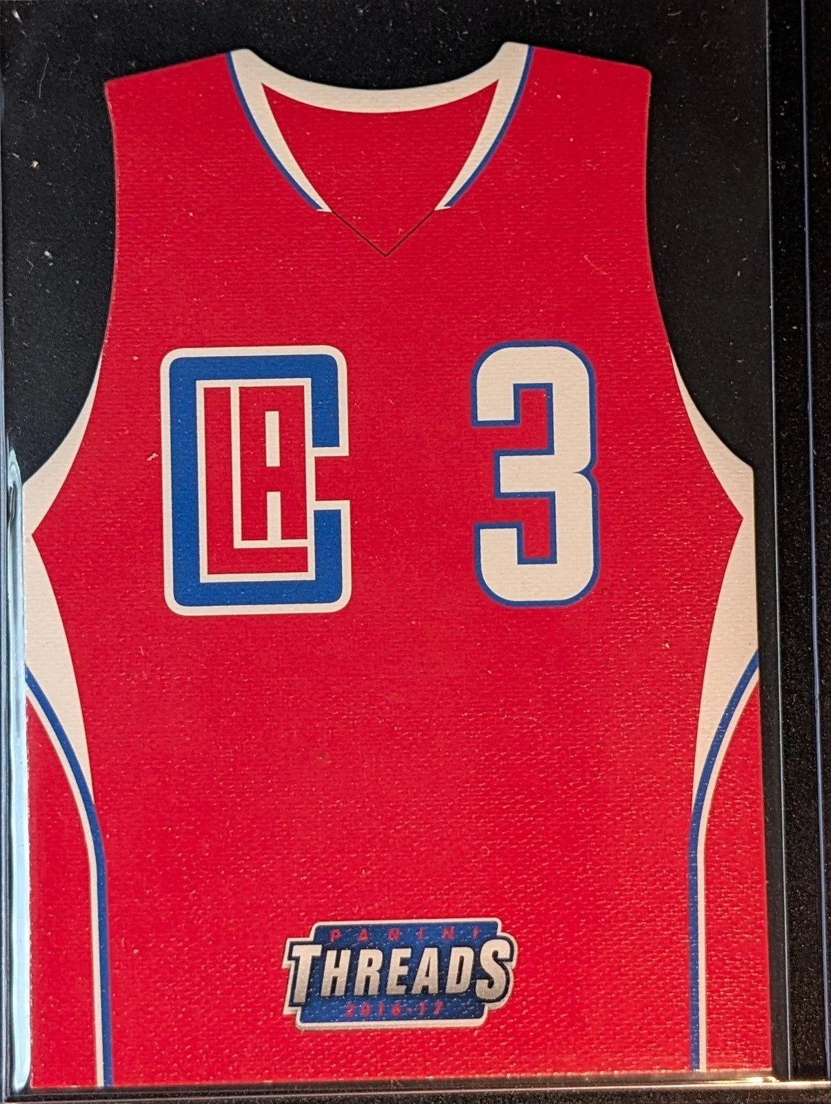 Front of 2016-17 Panini Threads #27 Chris Paul Team Threads Die Cuts