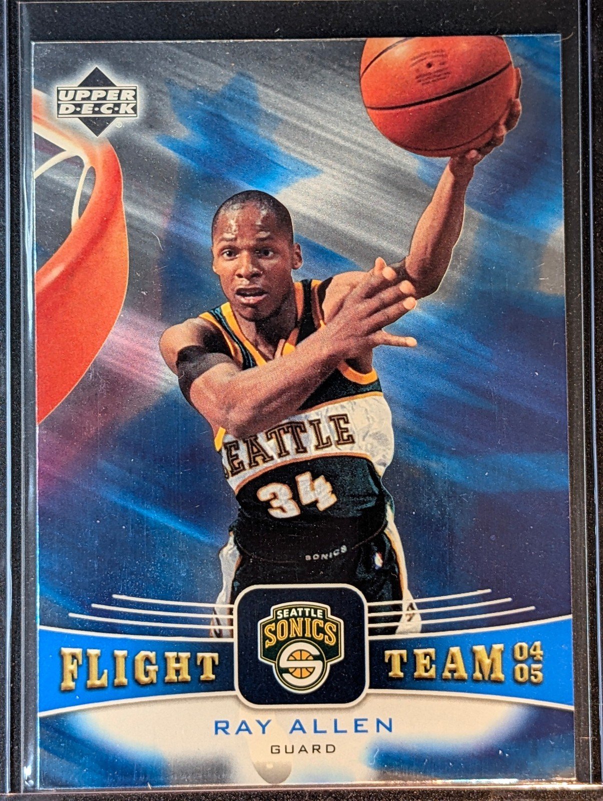 Front of 2004-05 Upper Deck #FT48 Ray Allen Flight Team