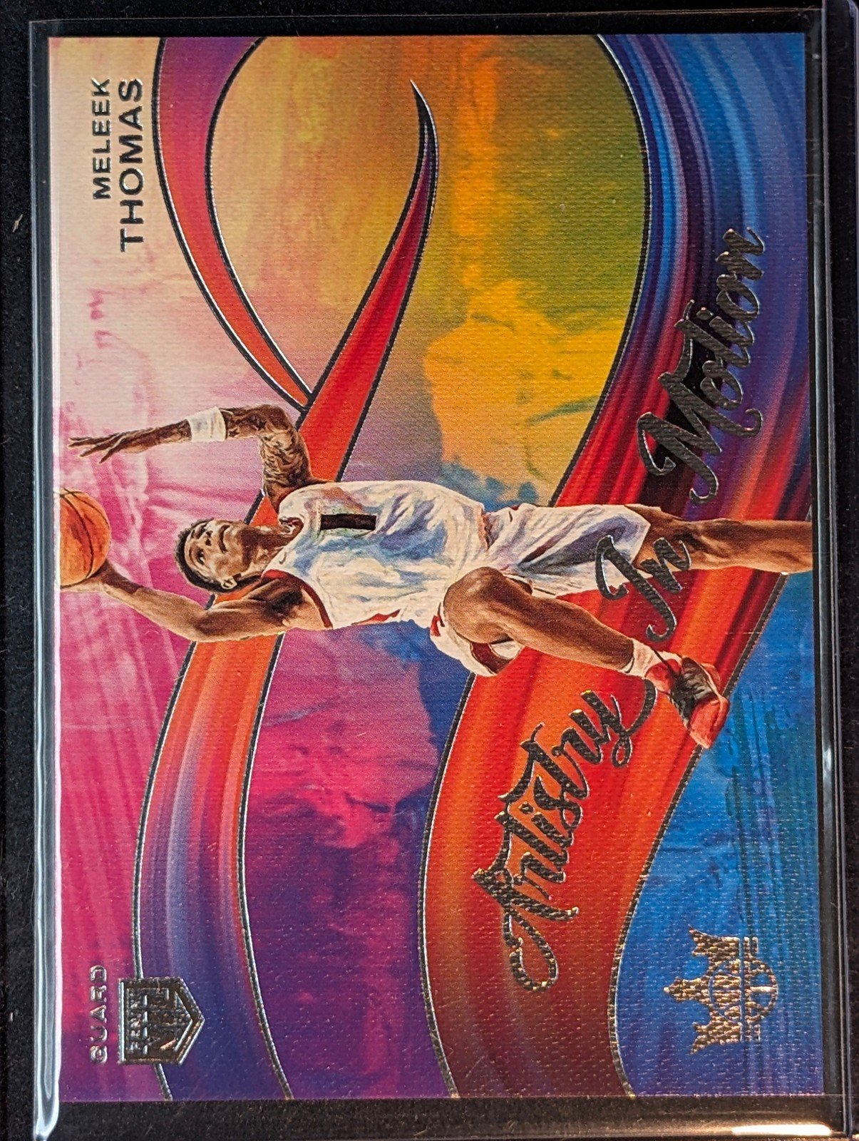 Front of 2025-26 Panini Signature Series #13 Meleek Thomas Artistry In Motion